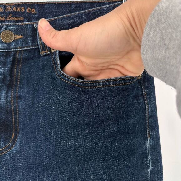 Vintage Y2K Ralph Lauren Women's Classic Bootcut Jeans Medium Wash Size 8 Preppy - Picture 8 of 11